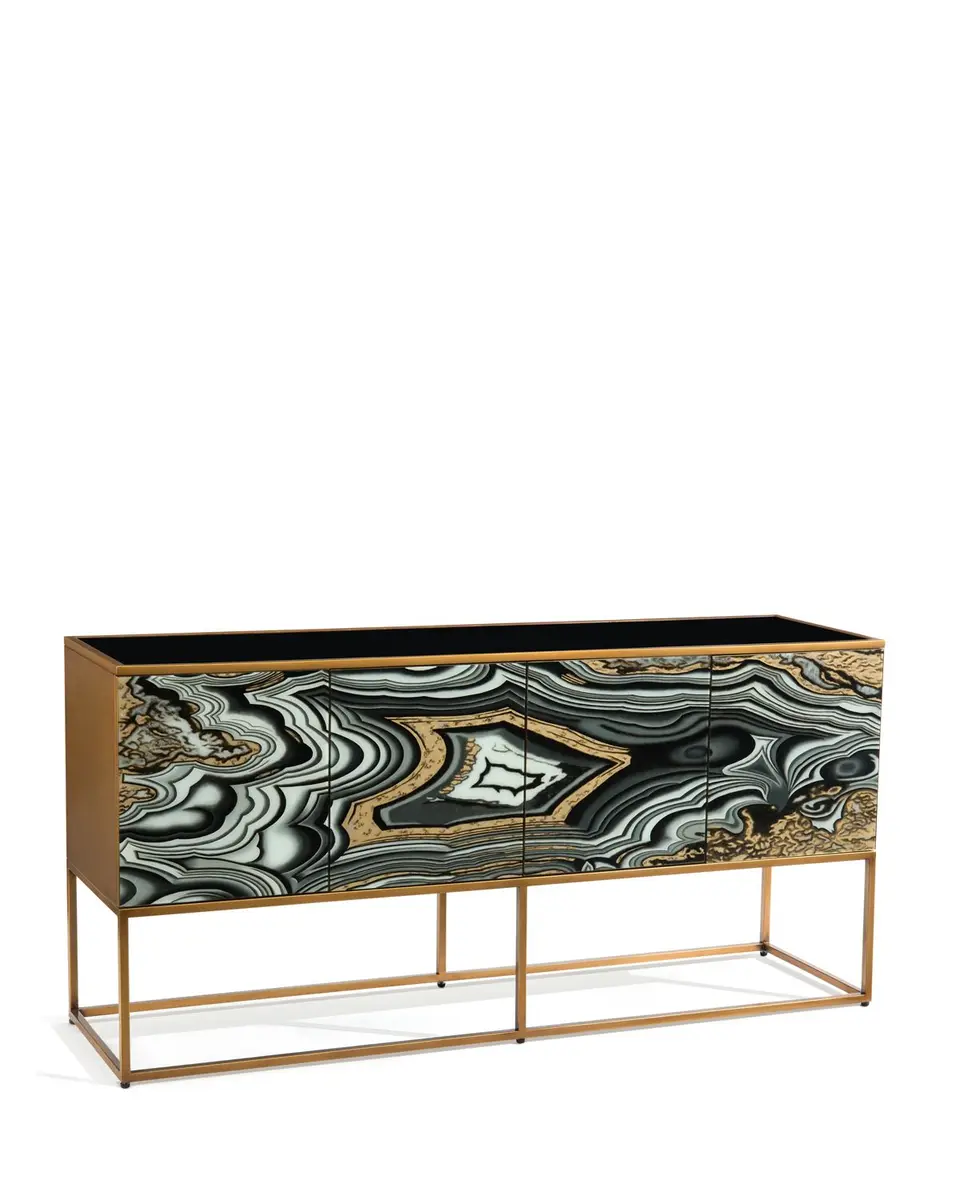 John-Richard Collection Nicola Painted-Agate Console | Thumbnail 3 John-Richard Collection Nicola Painted-Agate Console | Thumbnail 3