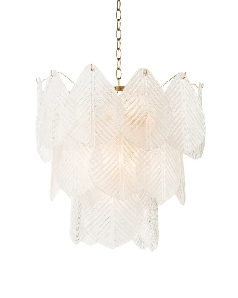 John-Richard Collection 9-Light Frosted Glass Chandelier | Image 1 John-Richard Collection 9-Light Frosted Glass Chandelier | Image 1