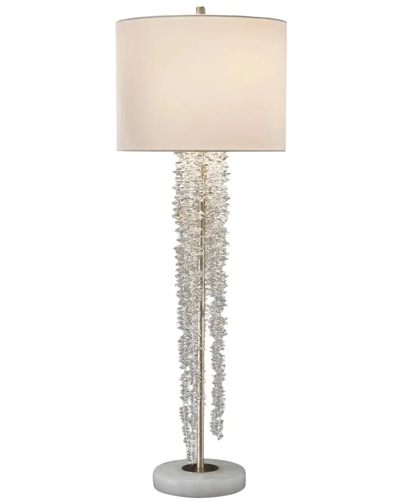 John-Richard Collection Cascading Crystal Waterfall Table Lamp | Image 1 John-Richard Collection Cascading Crystal Waterfall Table Lamp | Image 1