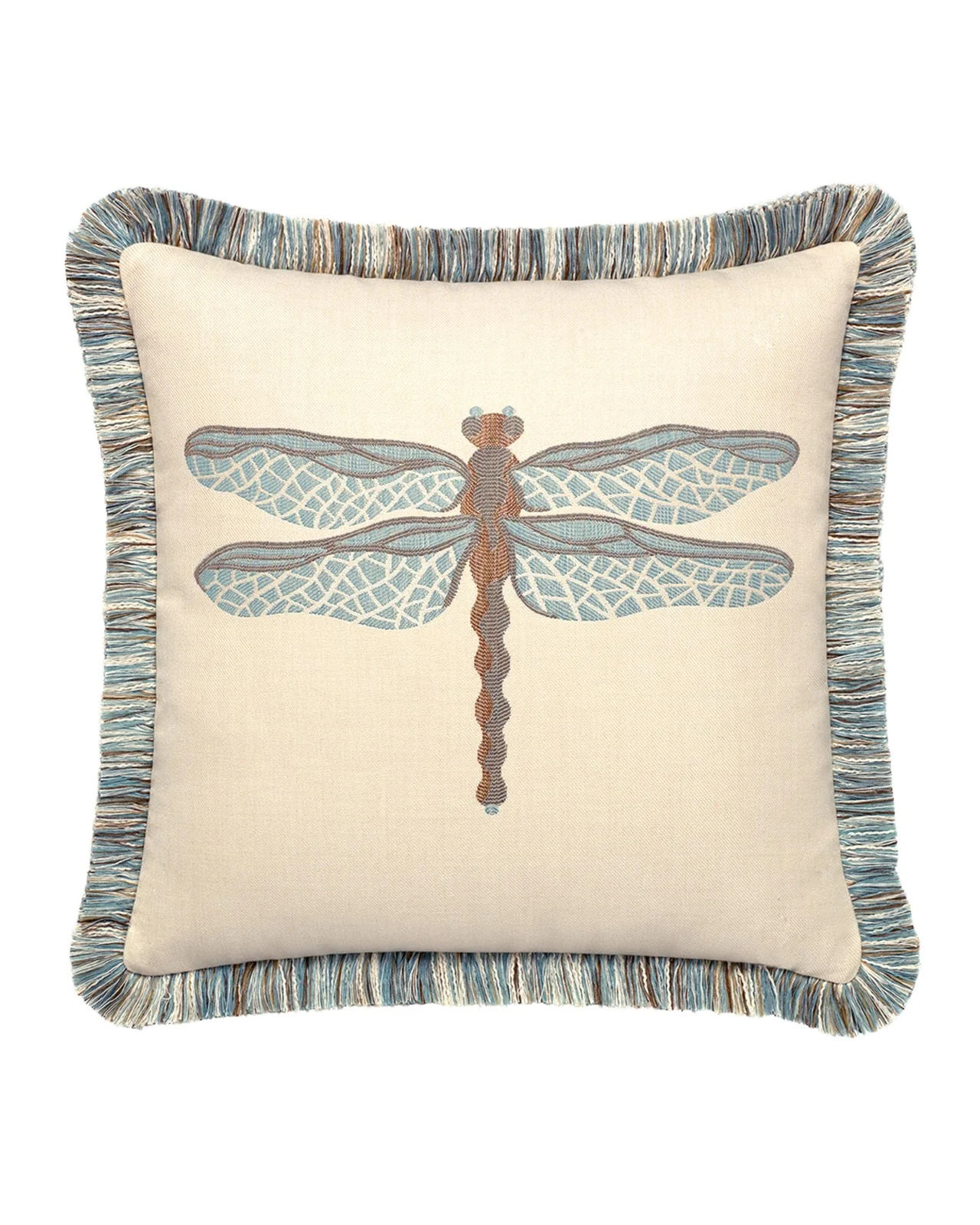 Elaine Smith Dragonfly Sunbrella Pillow