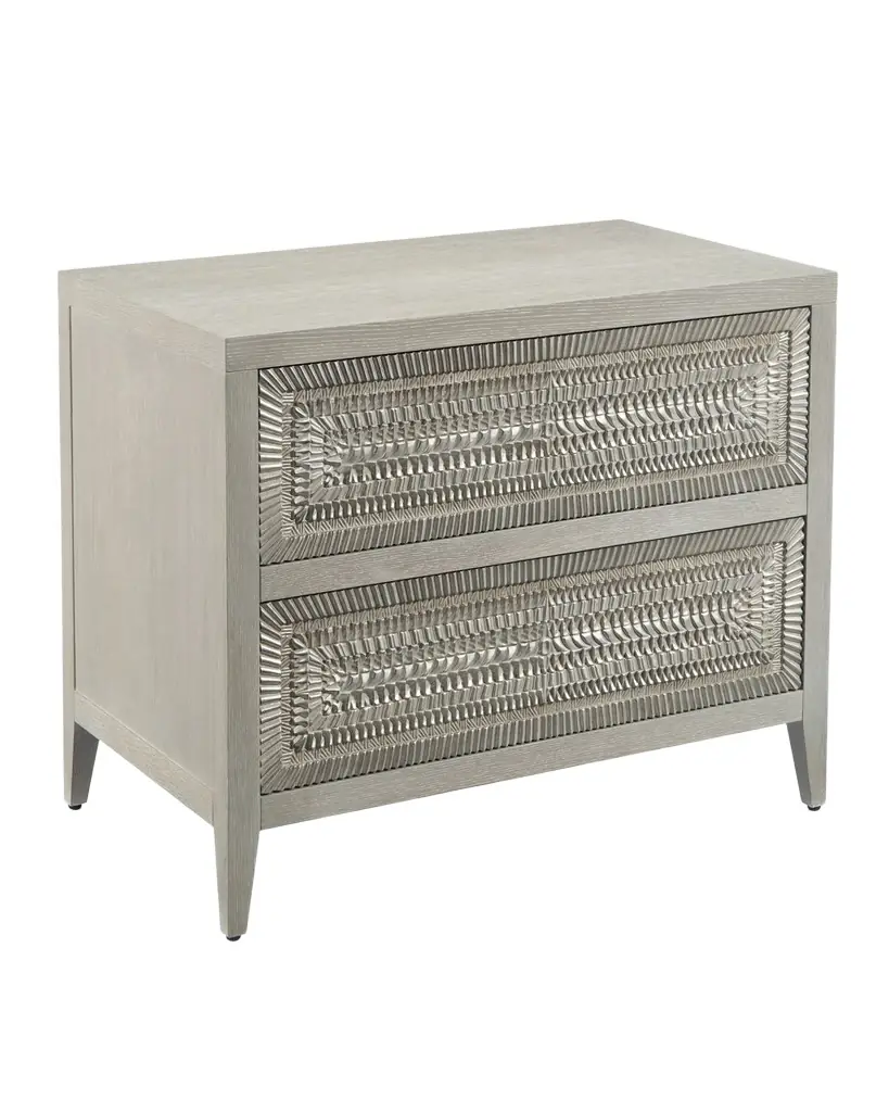 John-Richard Collection Cosmos Two-Drawer Night Stand | Image 1 John-Richard Collection Cosmos Two-Drawer Night Stand | Image 1