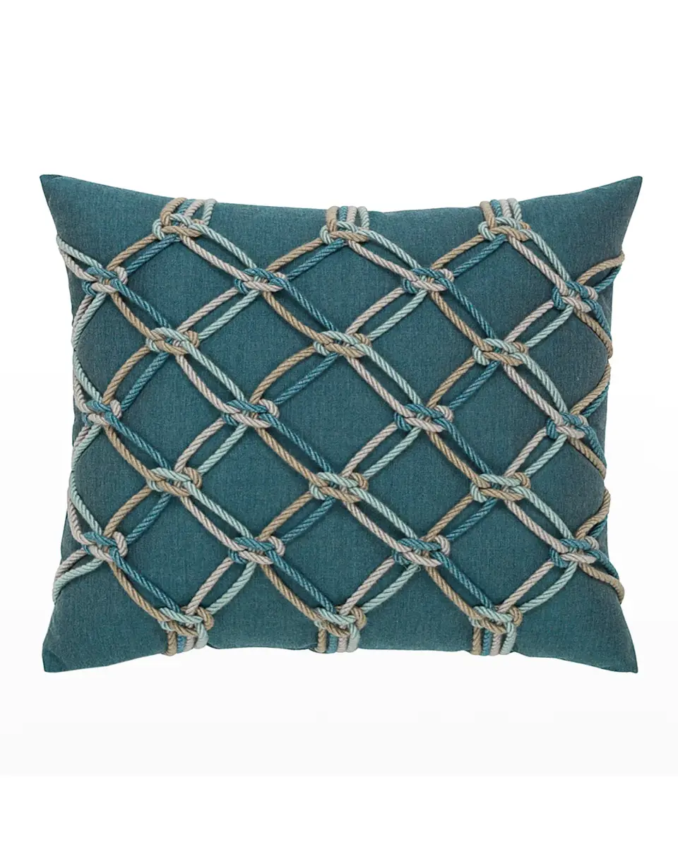 Elaine Smith Rope Sunbrella Pillow | Thumbnail 2 Elaine Smith Rope Sunbrella Pillow | Thumbnail 2
