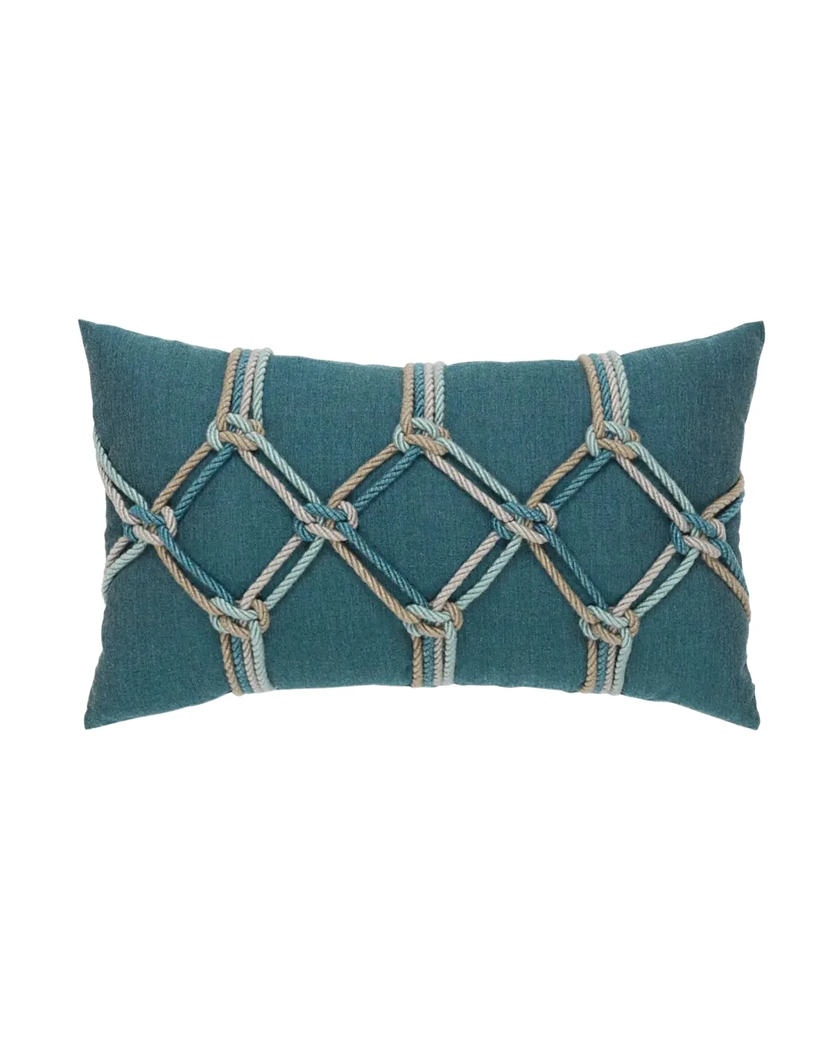 Elaine Smith Rope Lumbar Sunbrella Pillow