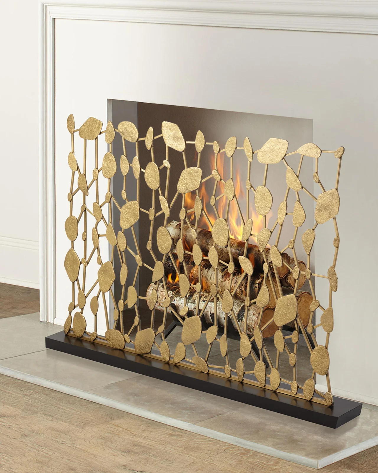 John-Richard Collection Abstract Sculptural Fireplace Screen