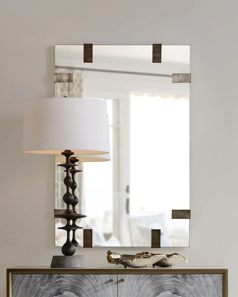 John-Richard Collection Double Oyster Gold Silver Enamel Decor | Thumbnail 2