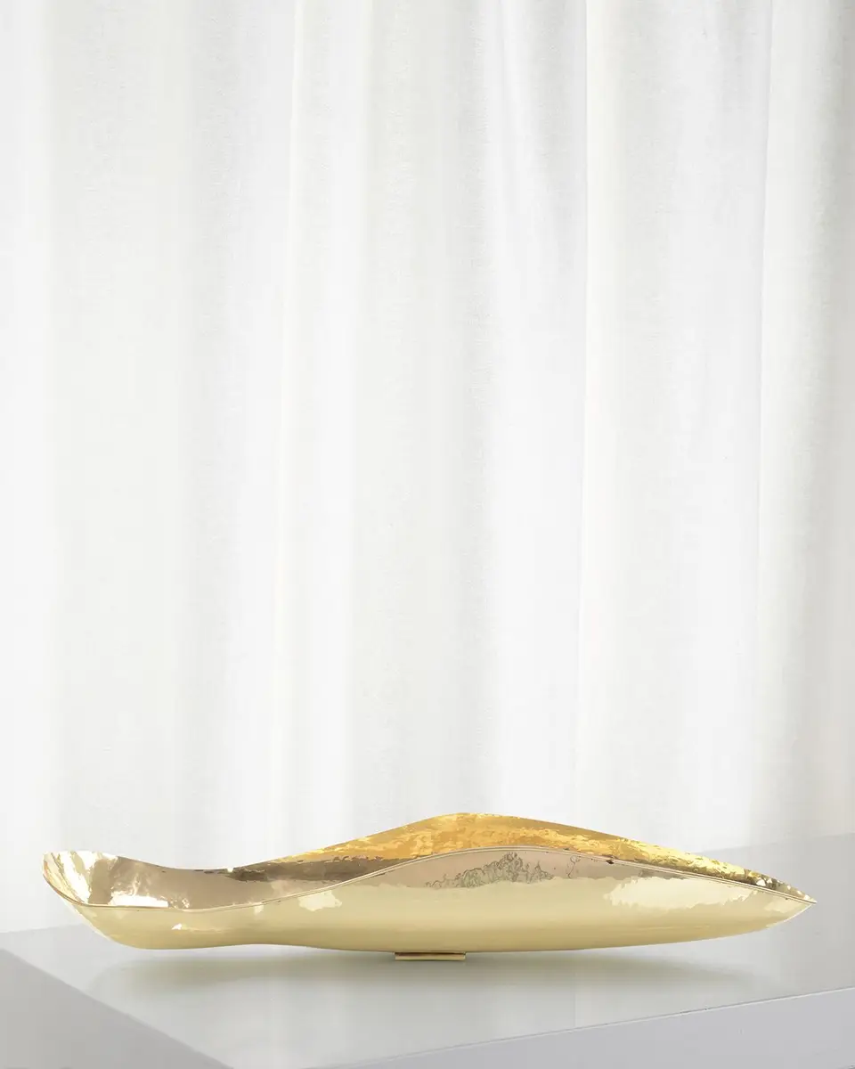 John-Richard Collection Sculptural Brass Bowl