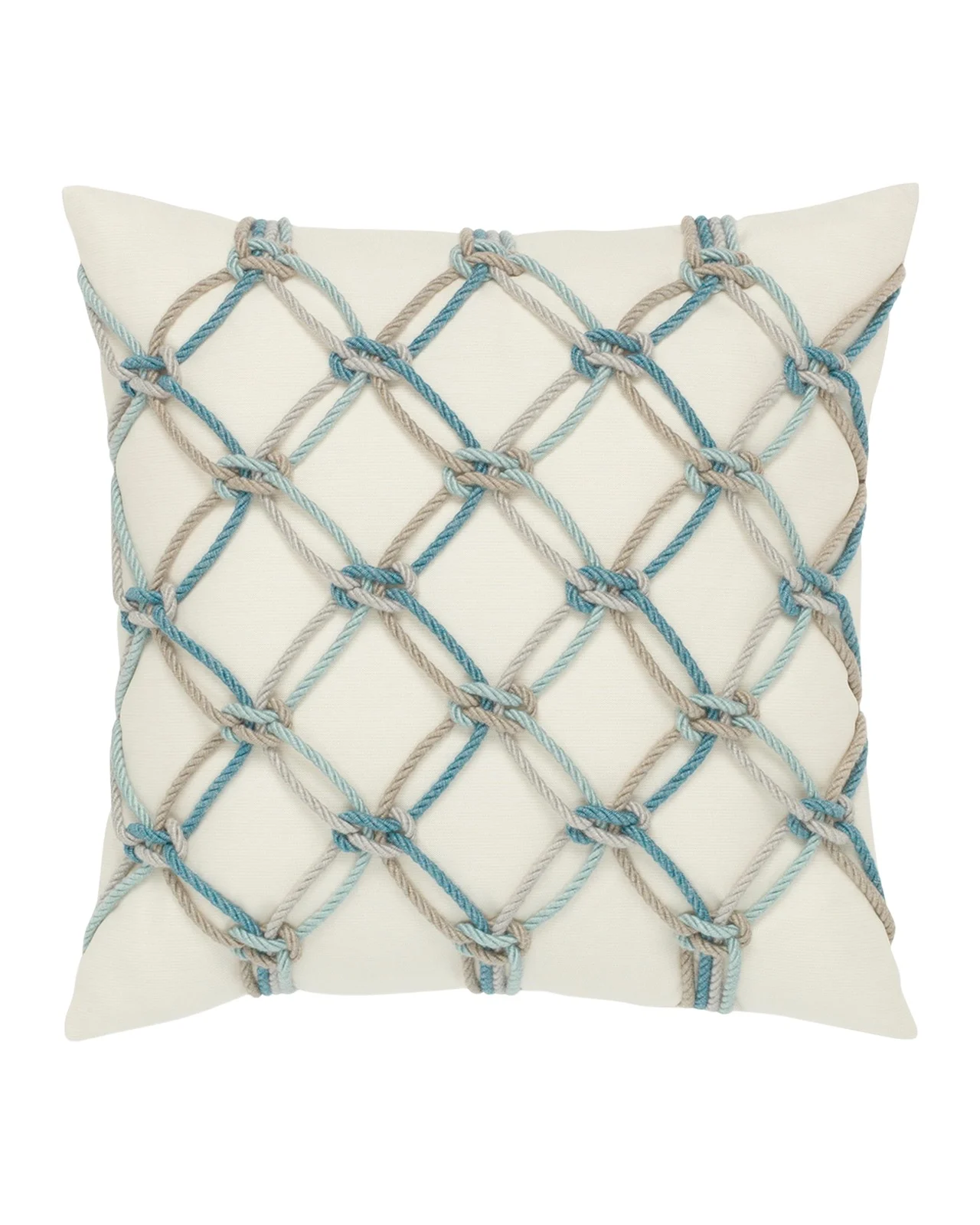Elaine Smith Rope Sunbrella Pillow