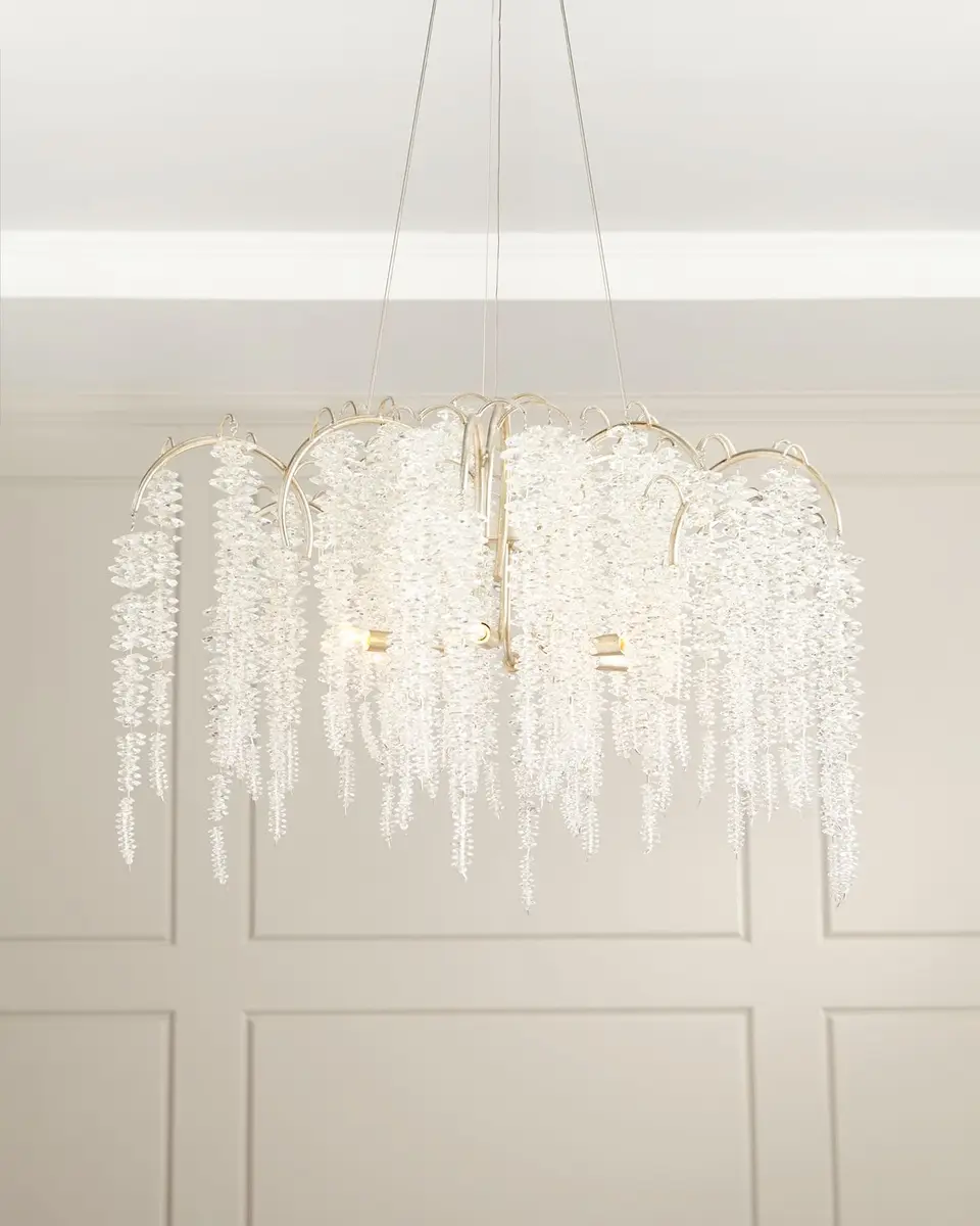 John-Richard Collection Cascading Crystal 6-Light Chandelier | Thumbnail 2 John-Richard Collection Cascading Crystal 6-Light Chandelier | Thumbnail 2