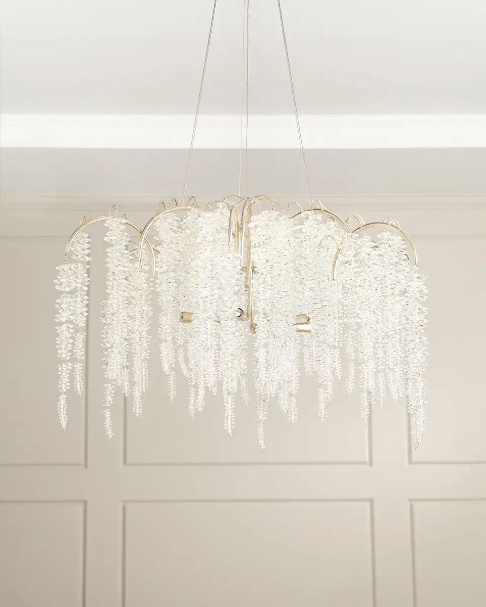 John-Richard Collection Cascading Crystal 6-Light Chandelier