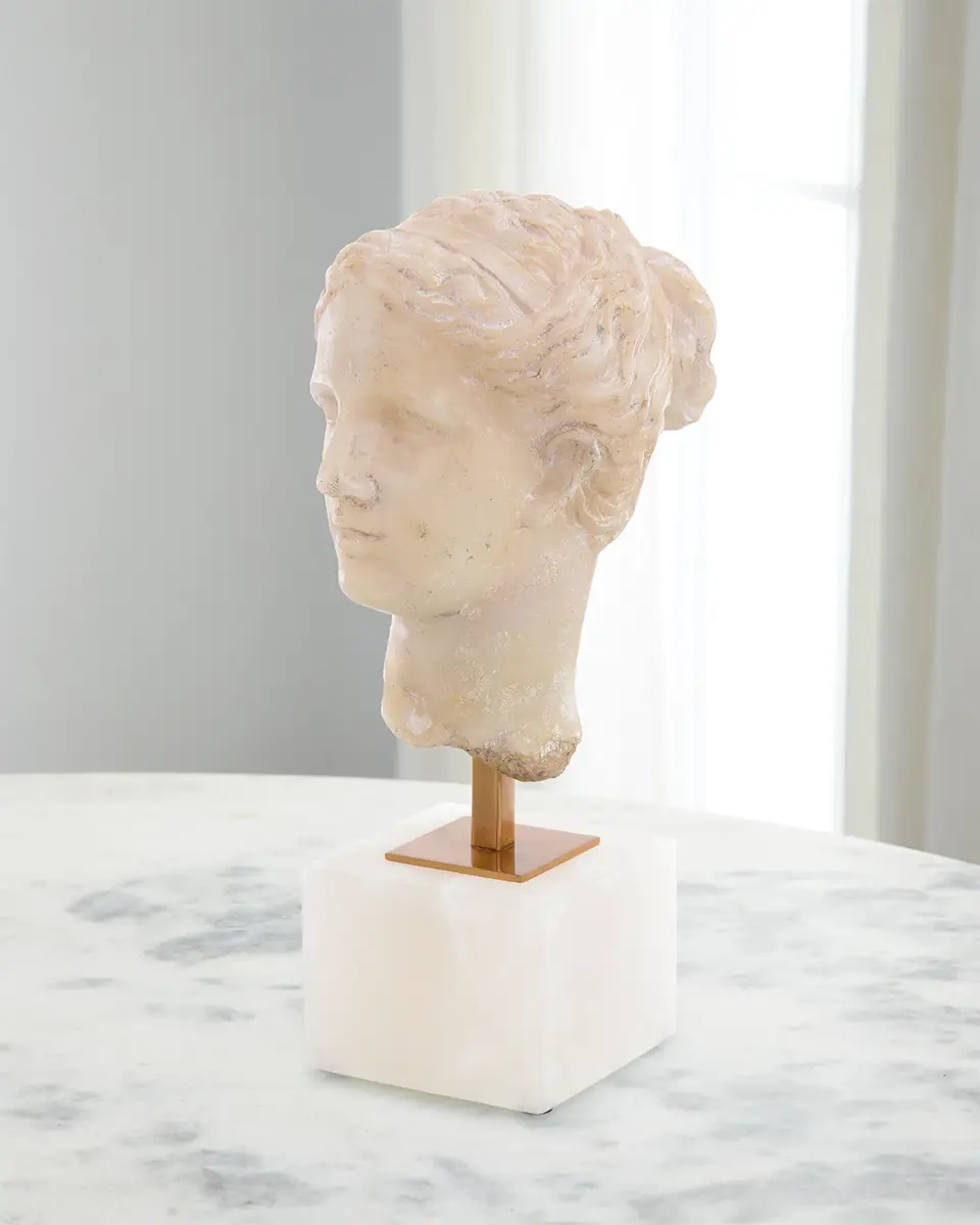 John-Richard Collection Greek Head Fragment Sculpture