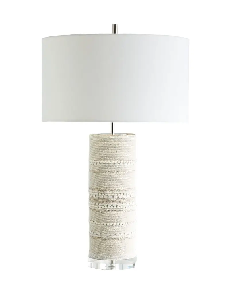 John-Richard Collection Beaded Column Table Lamp | Image 1 John-Richard Collection Beaded Column Table Lamp | Image 1