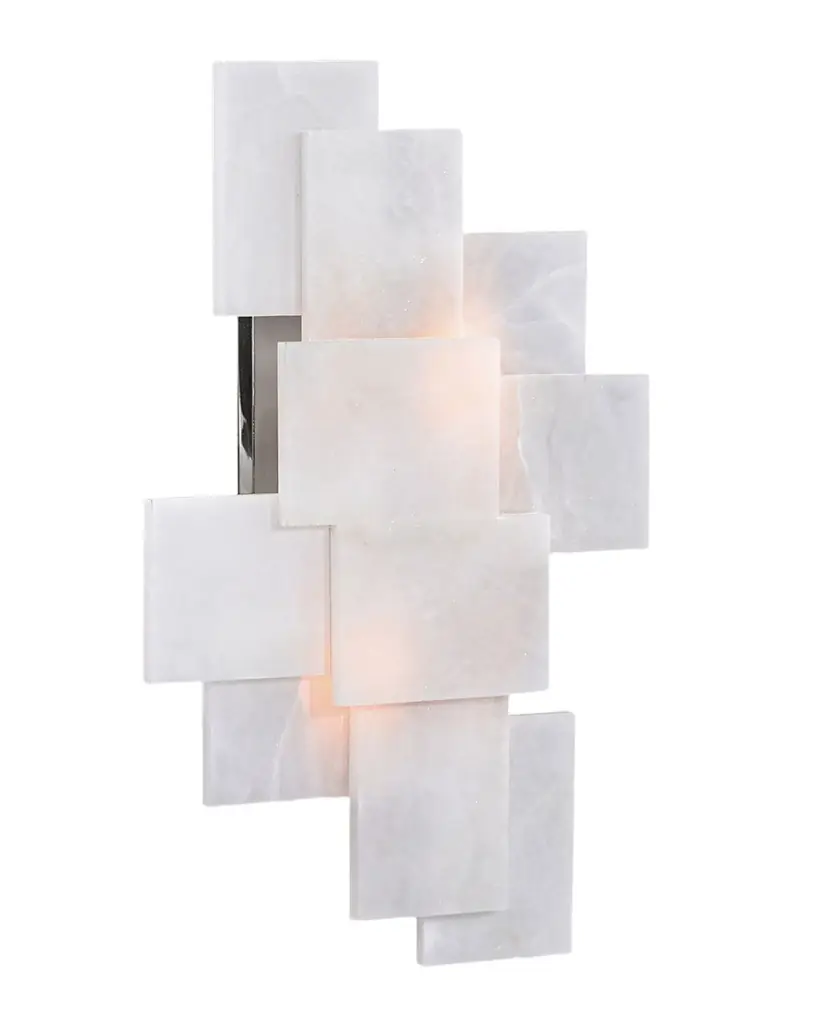 John-Richard Collection Alabaster Wall Sconce | Image 1 John-Richard Collection Alabaster Wall Sconce | Image 1
