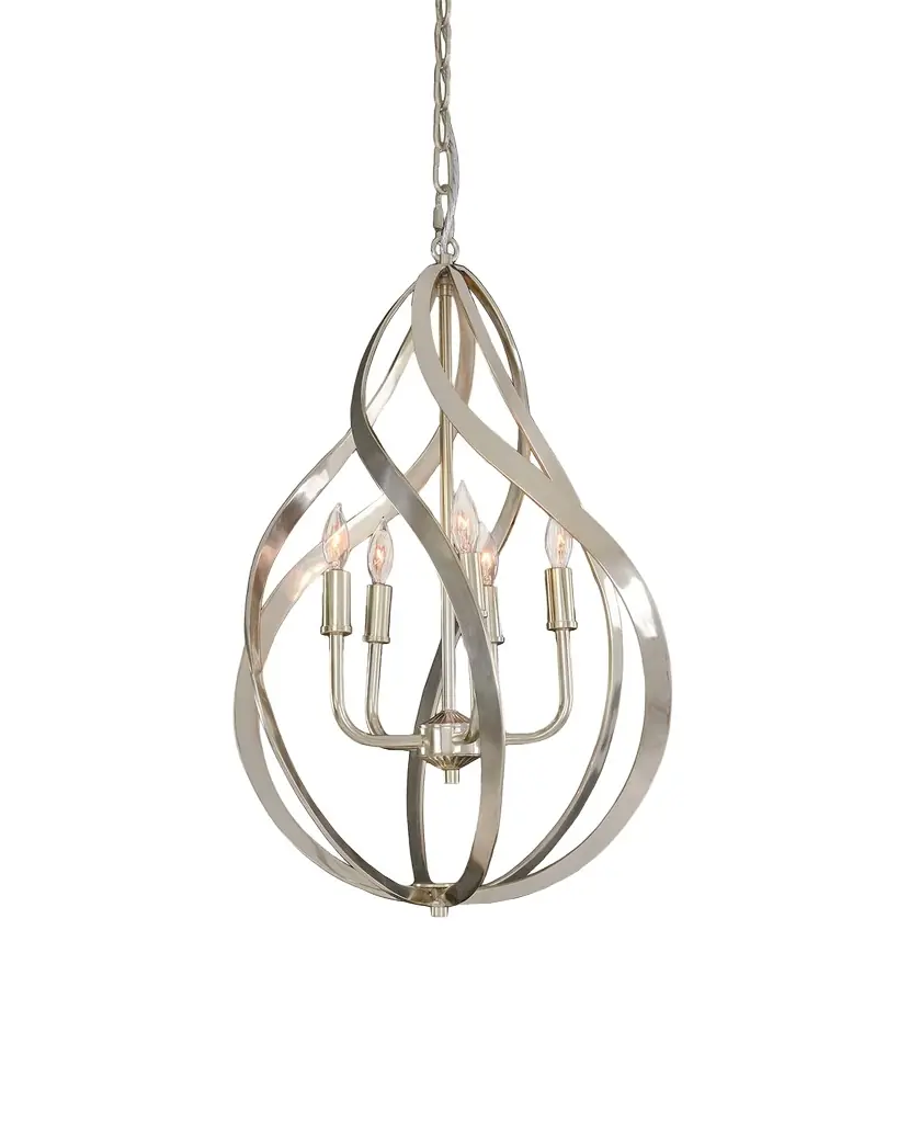 John-Richard Collection Ribbons of Nickel Swirls Pendant
