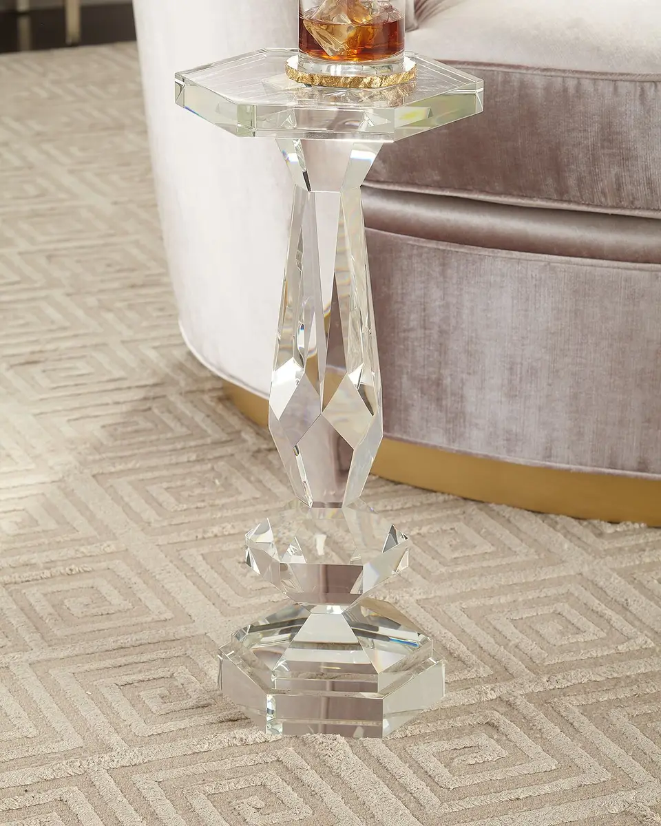 John-Richard Collection Cut Crystal Martini Table | Thumbnail 2