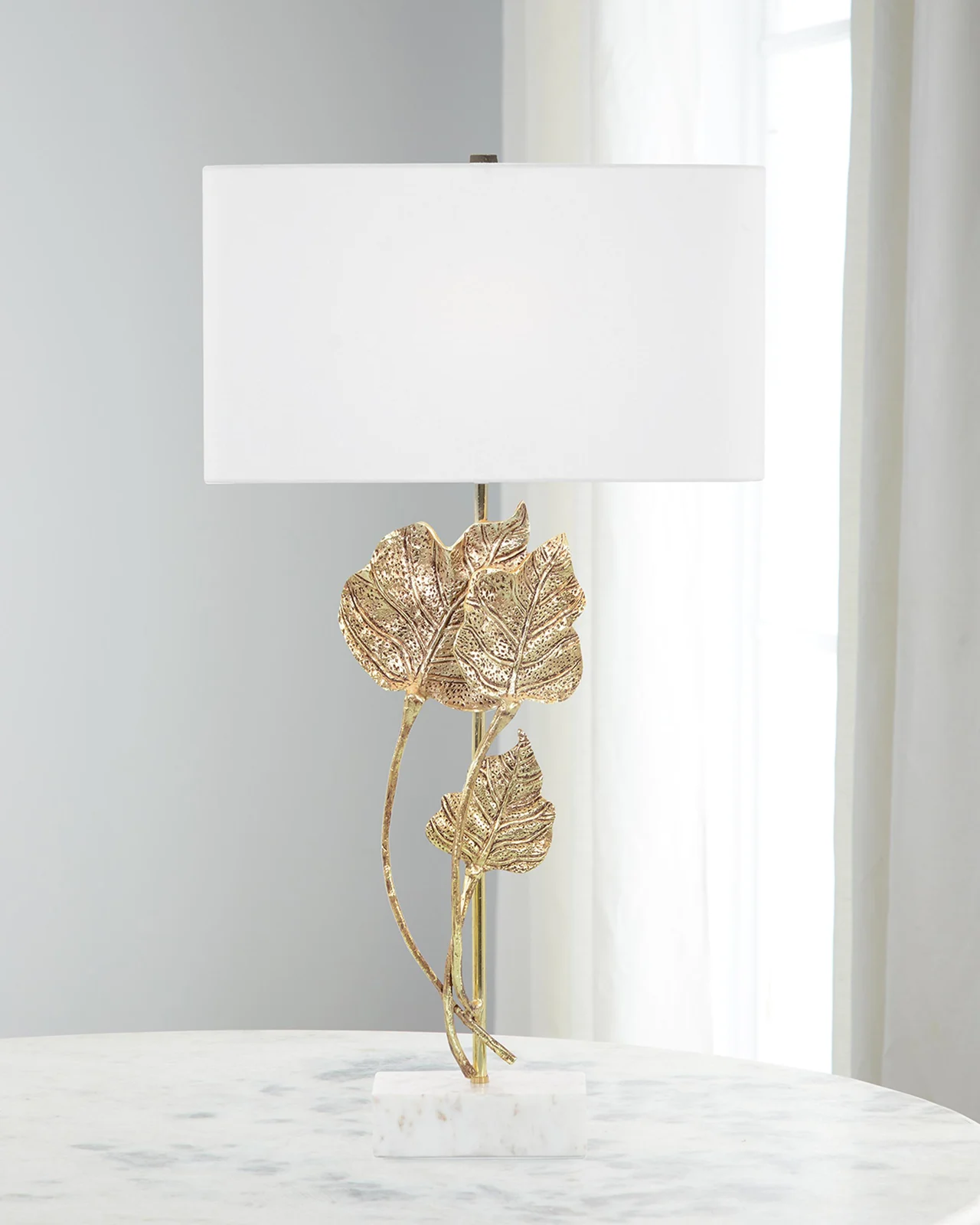 John-Richard Collection Antique Gold Leaf Table Lamp