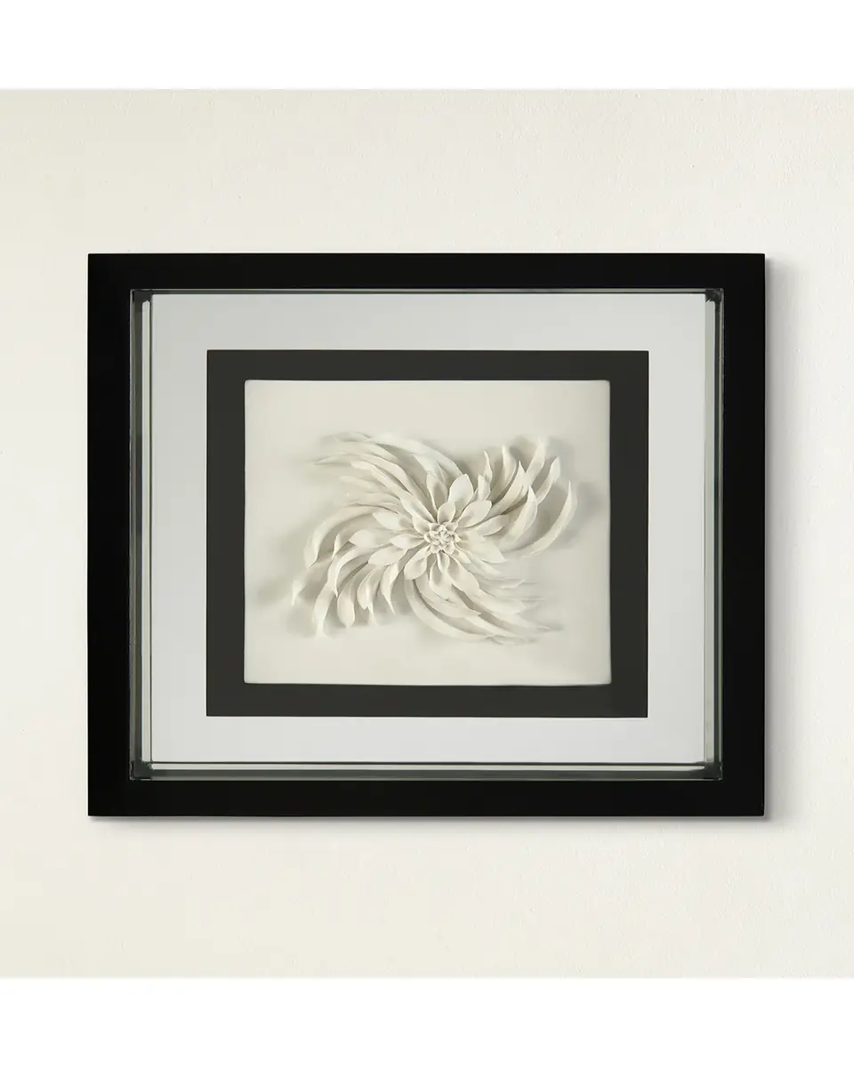John-Richard Collection "Black & White Porcelain Flower I" Wall Art | Thumbnail 2 John-Richard Collection "Black & White Porcelain Flower I" Wall Art | Thumbnail 2