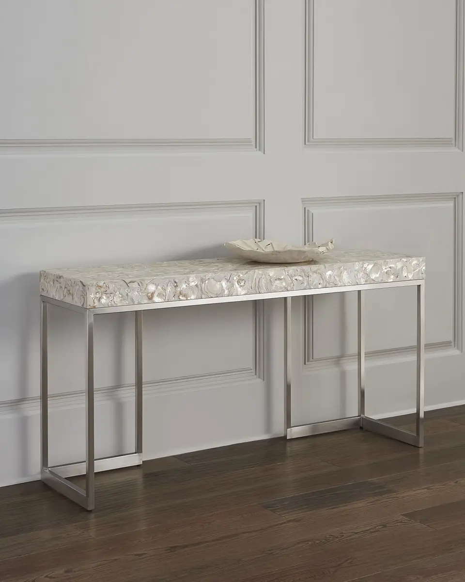 John-Richard Collection Capiz Shell Console Table | Thumbnail 2 John-Richard Collection Capiz Shell Console Table | Thumbnail 2