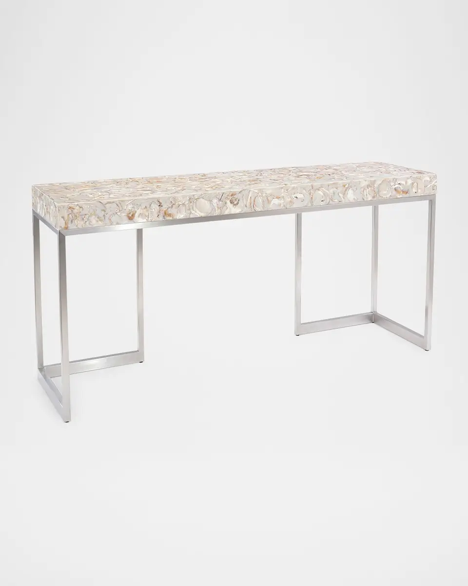 John-Richard Collection Capiz Shell Console Table | Thumbnail 3 John-Richard Collection Capiz Shell Console Table | Thumbnail 3
