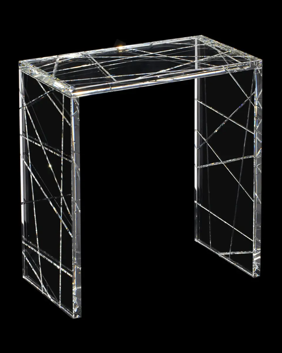 John-Richard Collection Small Crystal Nesting Table | Thumbnail 2