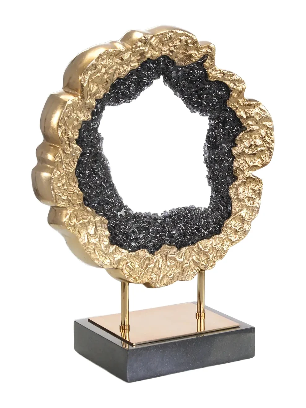 John-Richard Collection Black Geode Sculpture