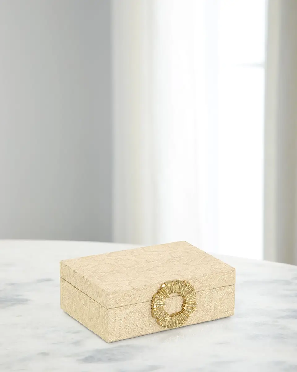 John-Richard Collection Dazzle Vegan Snakeskin Box - Small | Image 1 John-Richard Collection Dazzle Vegan Snakeskin Box - Small | Image 1