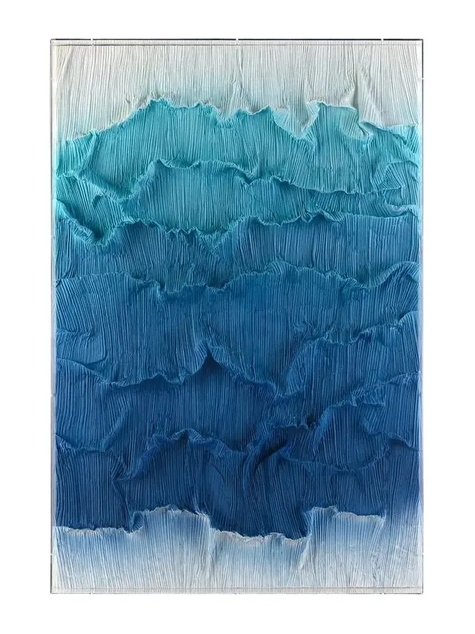 John-Richard Collection "Ombre Waves I" Original Wall Art by Tony Fey