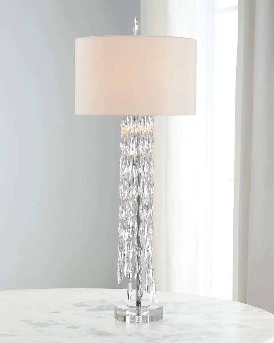 John-Richard Collection Marquise Crystal Table Lamp | Image 1 John-Richard Collection Marquise Crystal Table Lamp | Image 1