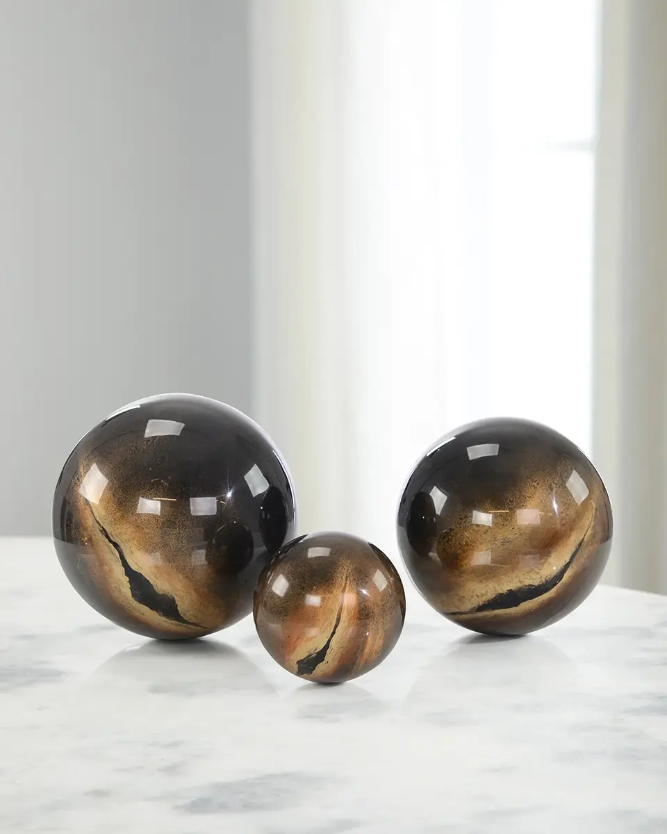 John-Richard Collection Decorative Lacero Balls, Set of 3 | Image 1 John-Richard Collection Decorative Lacero Balls, Set of 3 | Image 1