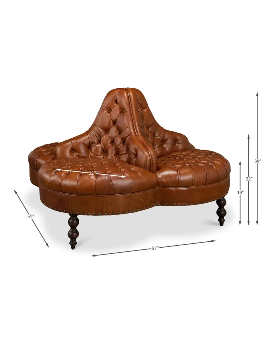 Sarreid Lobby Circular Sofa | Thumbnail 4 Sarreid Lobby Circular Sofa | Thumbnail 4