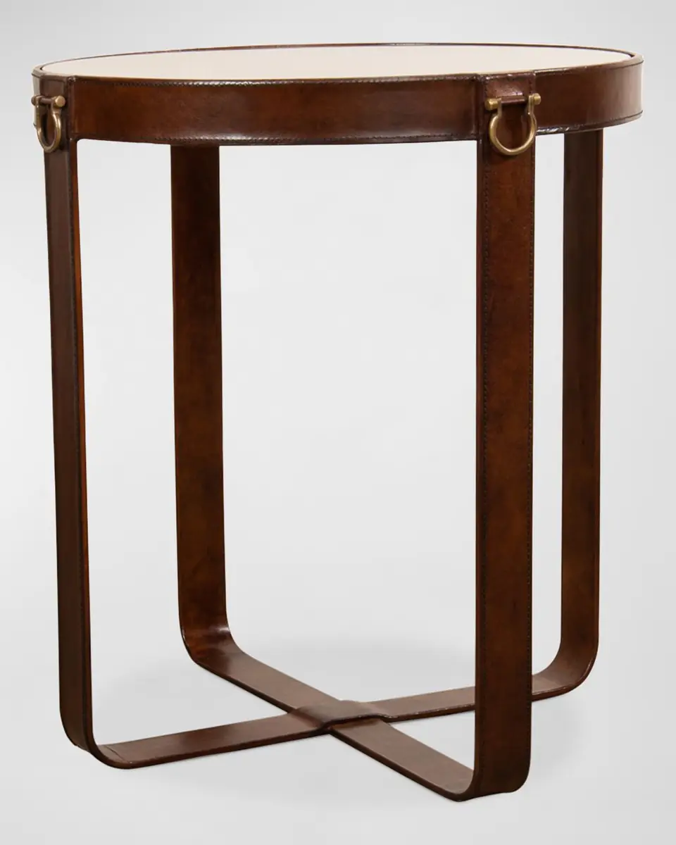 Sarreid Leather Harness Side Table | Thumbnail 7 Sarreid Leather Harness Side Table | Thumbnail 7