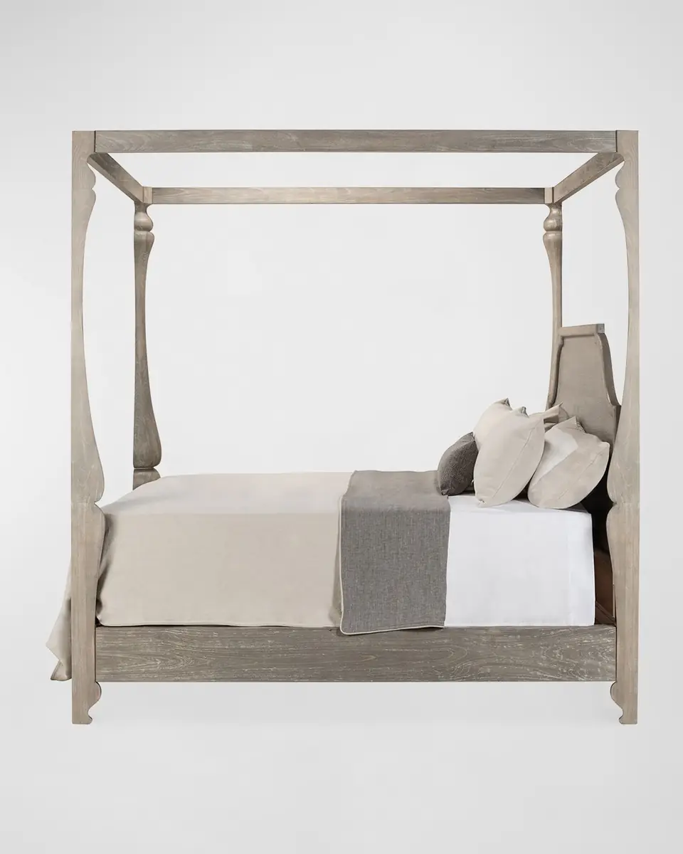 Sarreid Madeline Bungalow King Canopy Bed | Thumbnail 2 Sarreid Madeline Bungalow King Canopy Bed | Thumbnail 2