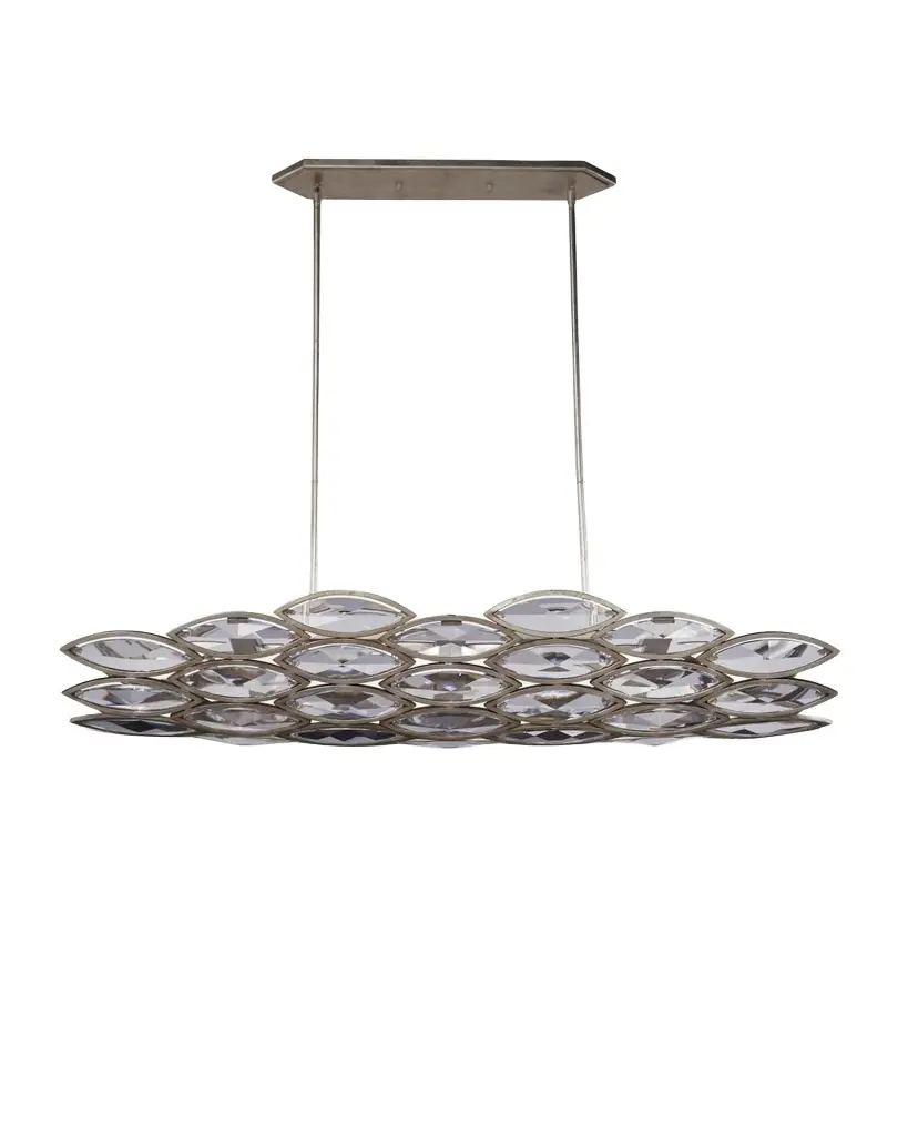 John-Richard Collection Petaline 60" 6-Light Horizontal Chandelier | Image 1 John-Richard Collection Petaline 60" 6-Light Horizontal Chandelier | Image 1