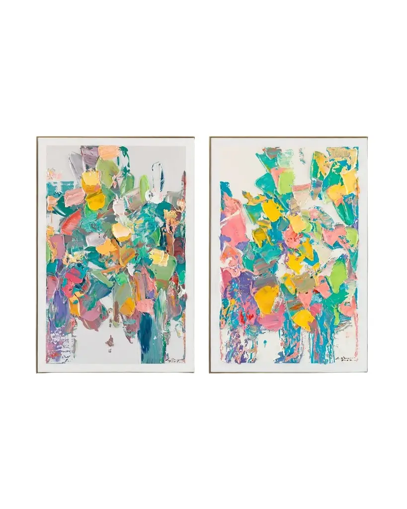 John-Richard Collection "Textural Brushstrokes I" Original Painting by LM Zhou | Image 1 John-Richard Collection "Textural Brushstrokes I" Original Painting by LM Zhou | Image 1