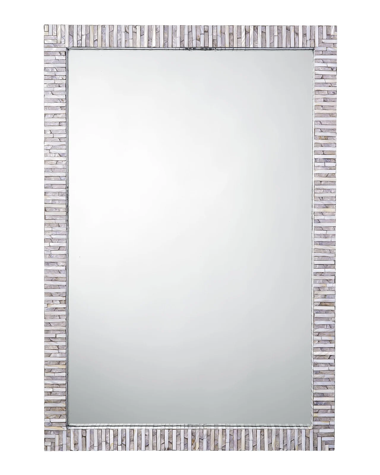 Jamie Young Marmont Mother-of-Pearl Rectangle Wall Mirror, 38"