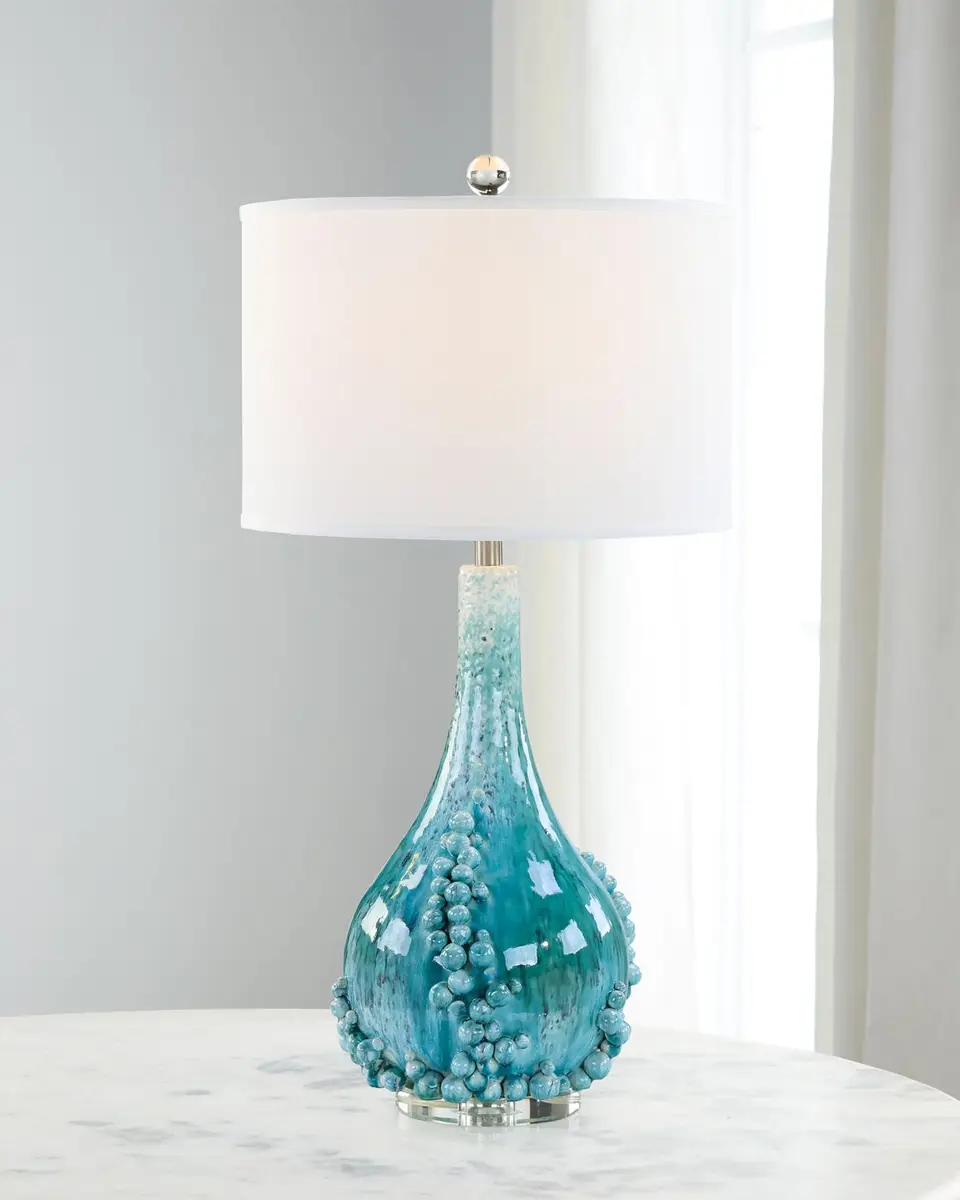 John-Richard Collection Bubbling Blue 34" Table Lamp | Thumbnail 2 John-Richard Collection Bubbling Blue 34" Table Lamp | Thumbnail 2