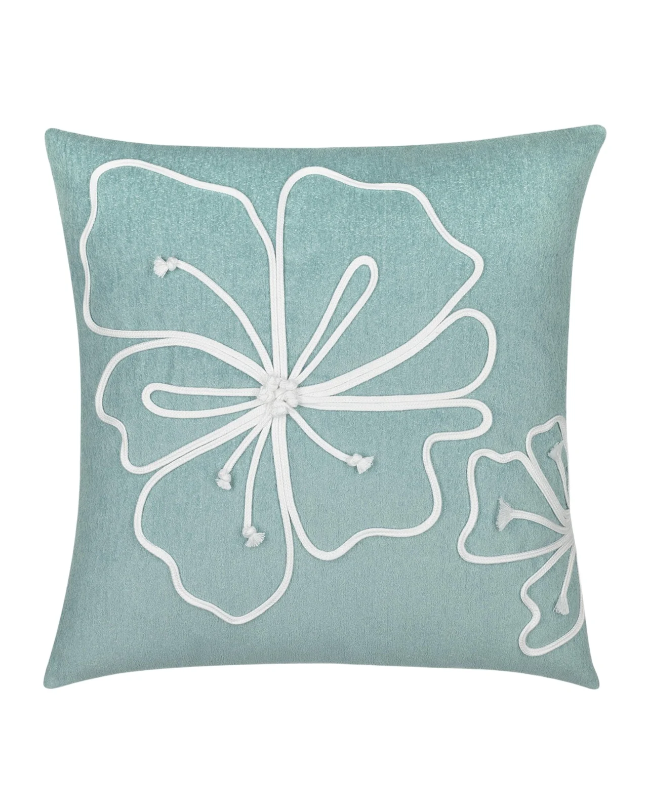 Elaine Smith Hibiscus Indoor/Outdoor Pillow, 22" Square