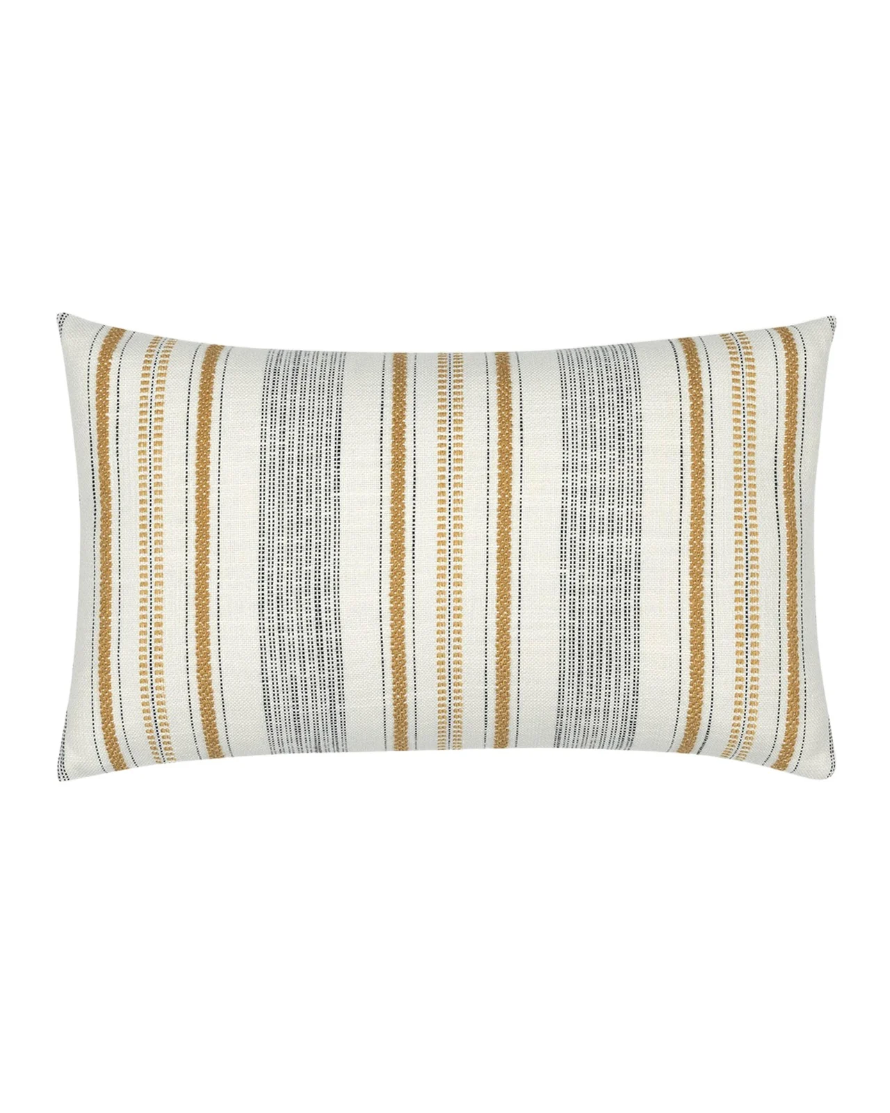 Elaine Smith Pathway Gold Indoor/Outdoor Lumbar Pillow, 12" x 20"