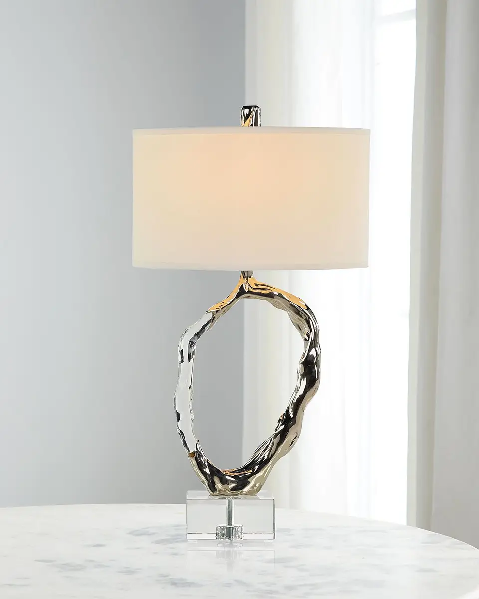 John-Richard Collection Metallic Ice 32.5" Table Lamp | Thumbnail 2