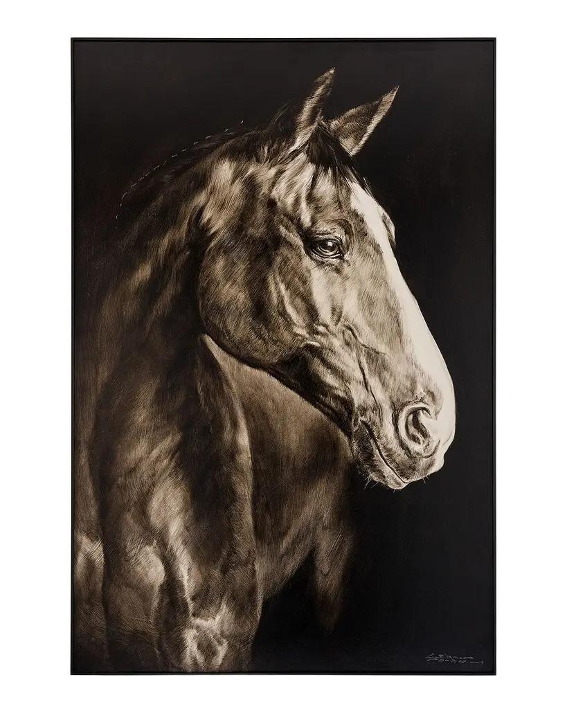John-Richard Collection "Noble Equine" Original Oil Painting on Canvas by LM Zhou | Image 1 John-Richard Collection "Noble Equine" Original Oil Painting on Canvas by LM Zhou | Image 1