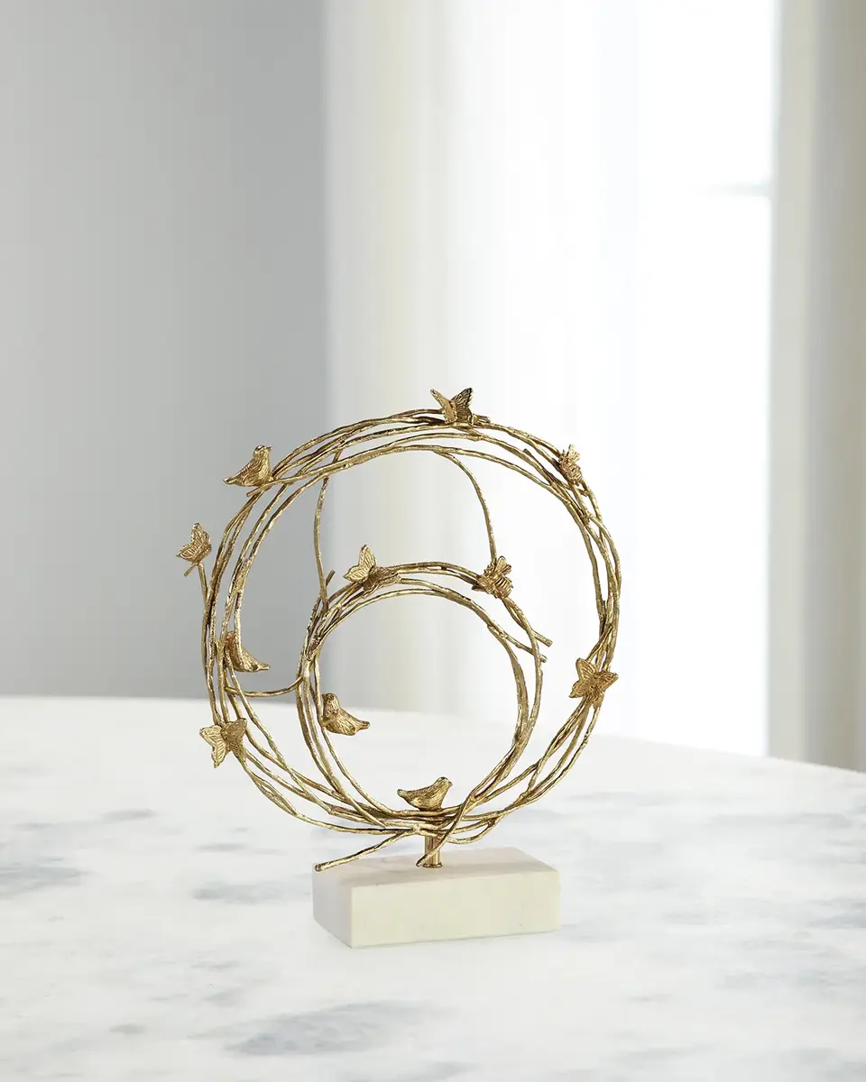 John-Richard Collection Small Brass Roost Sculpture | Image 1 John-Richard Collection Small Brass Roost Sculpture | Image 1