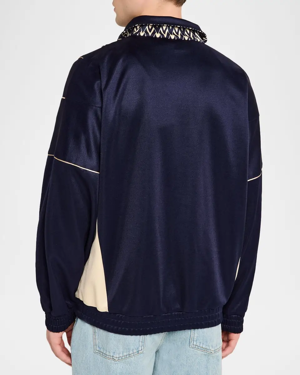 Valentino Garavani Men's Acetate Inlaid Toute La V Full-Zip Sweatshirt | Thumbnail 3 Valentino Garavani Men's Acetate Inlaid Toute La V Full-Zip Sweatshirt | Thumbnail 3