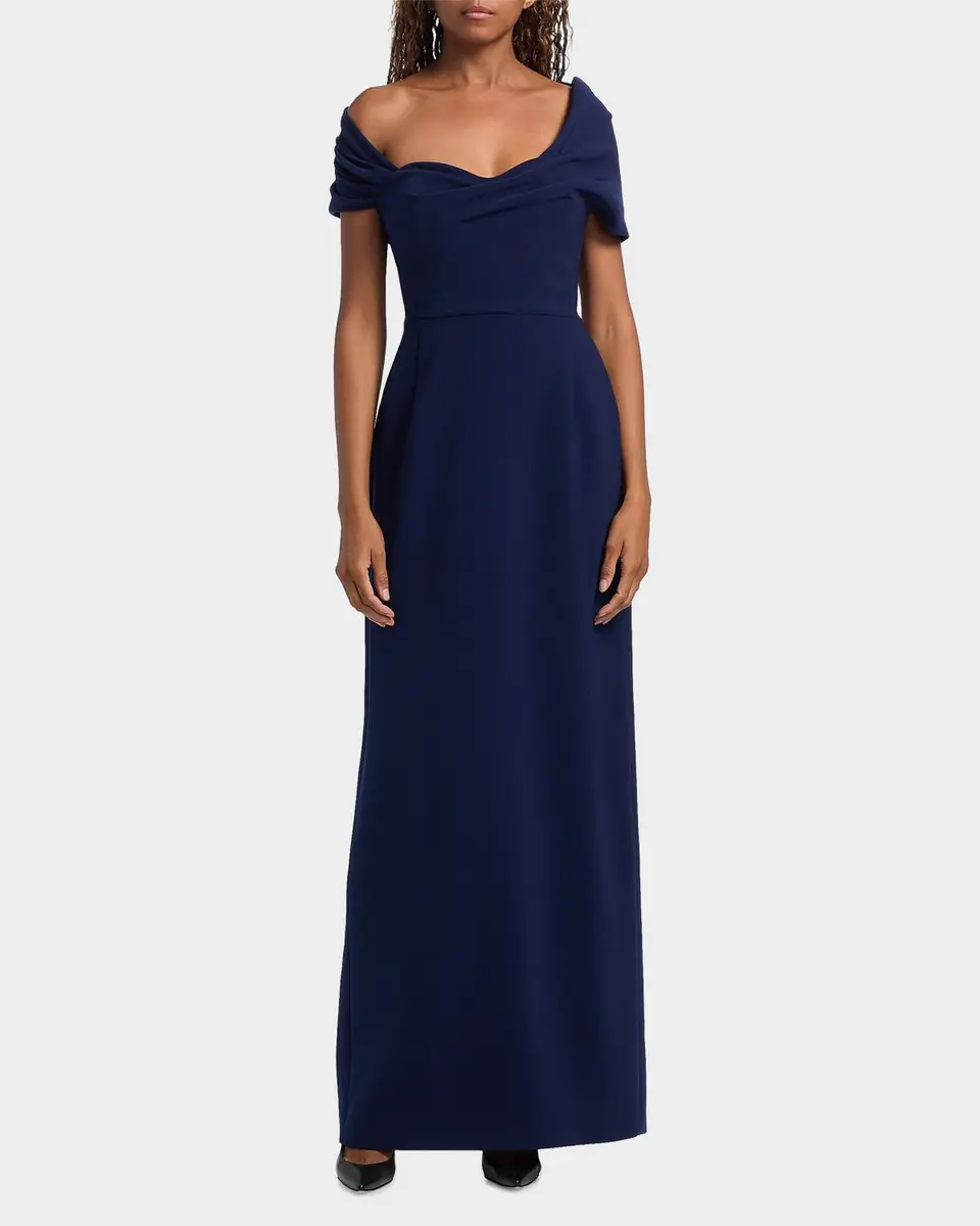 Carolina Herrera Draped Off-Shoulder Gown | Thumbnail 3 Carolina Herrera Draped Off-Shoulder Gown | Thumbnail 3