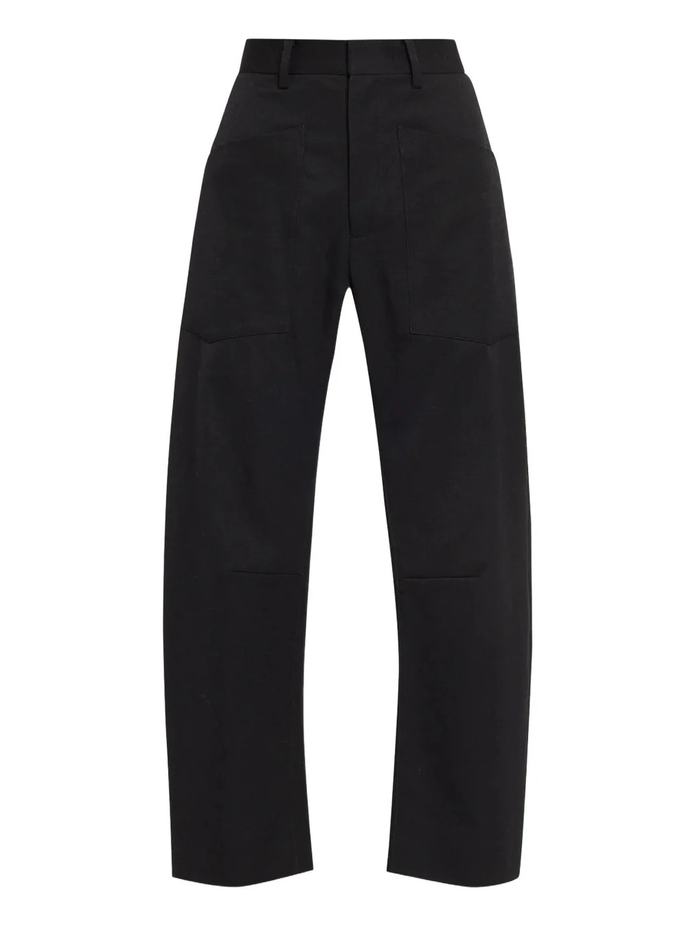 Shon Wool Barrel-Leg Ankle Pants Shon Wool Barrel-Leg Ankle Pants