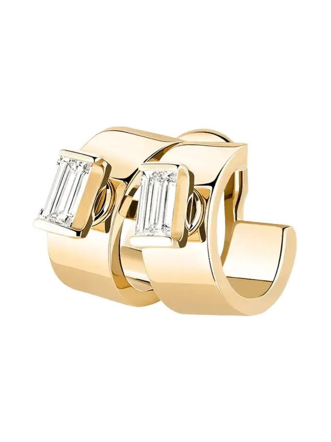 18K Dinner Date Ear Clip, Single 18K Dinner Date Ear Clip, Single