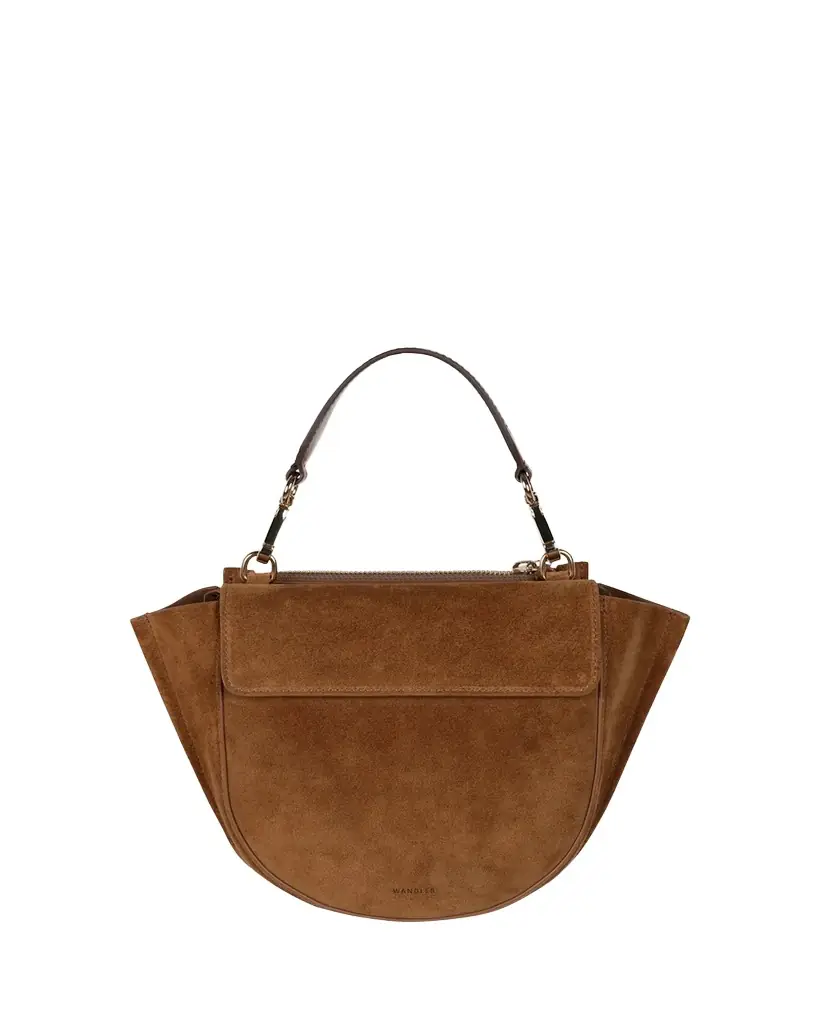 Hortensia Mini Suede Top-Handle Bag