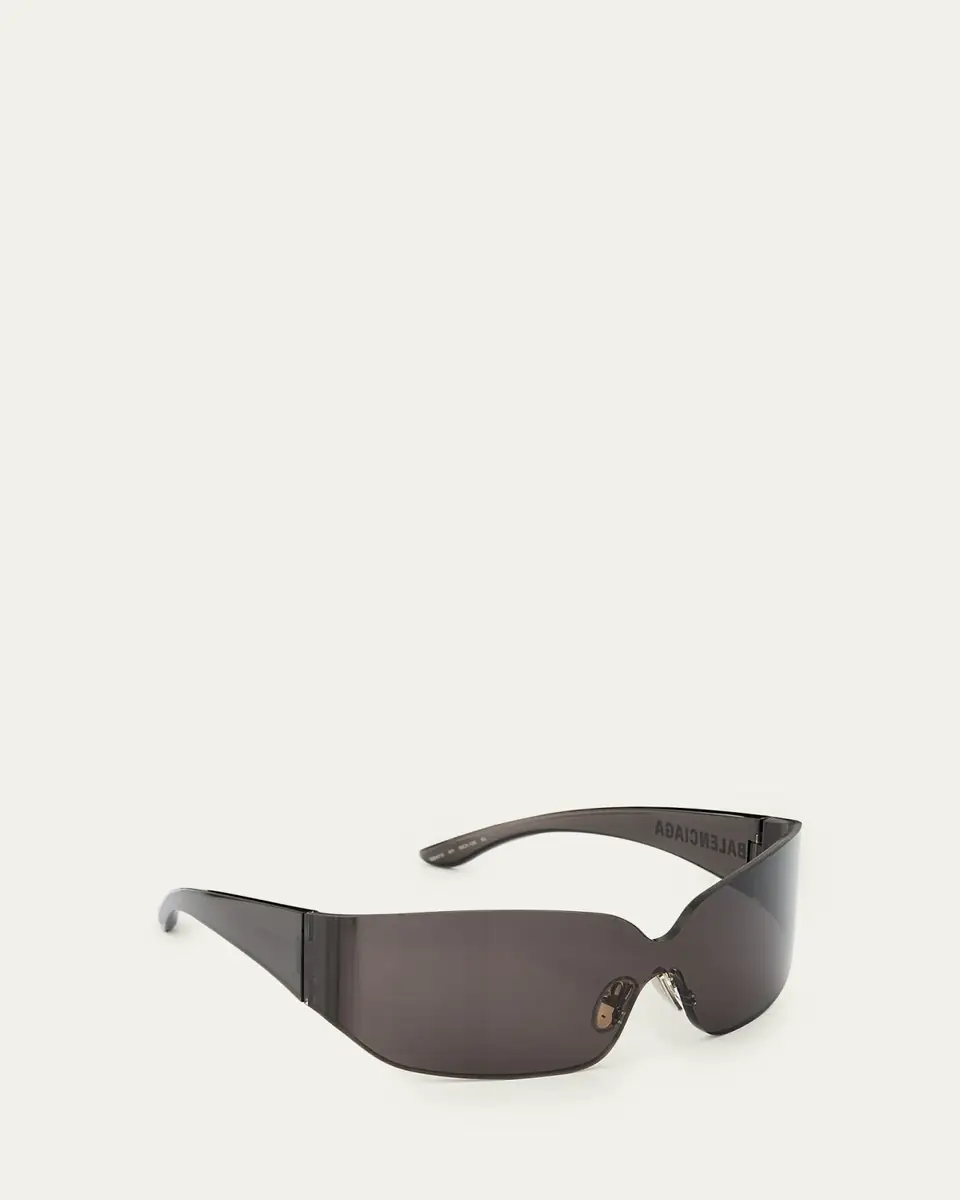 Balenciaga Men's Bb0421s-001 Mono Nylon Square Sunglasses | Thumbnail 3 Balenciaga Men's Bb0421s-001 Mono Nylon Square Sunglasses | Thumbnail 3