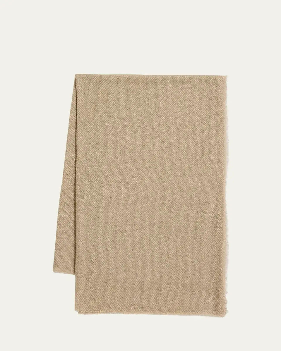 Alonpi Oversized Cashmere and Silk Blend Scarf | Thumbnail 4