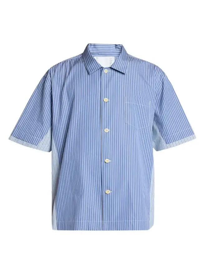 Men's Colorblock Striped Poplin Short-Sleeve Sport Shirt Men's Colorblock Striped Poplin Short-Sleeve Sport Shirt