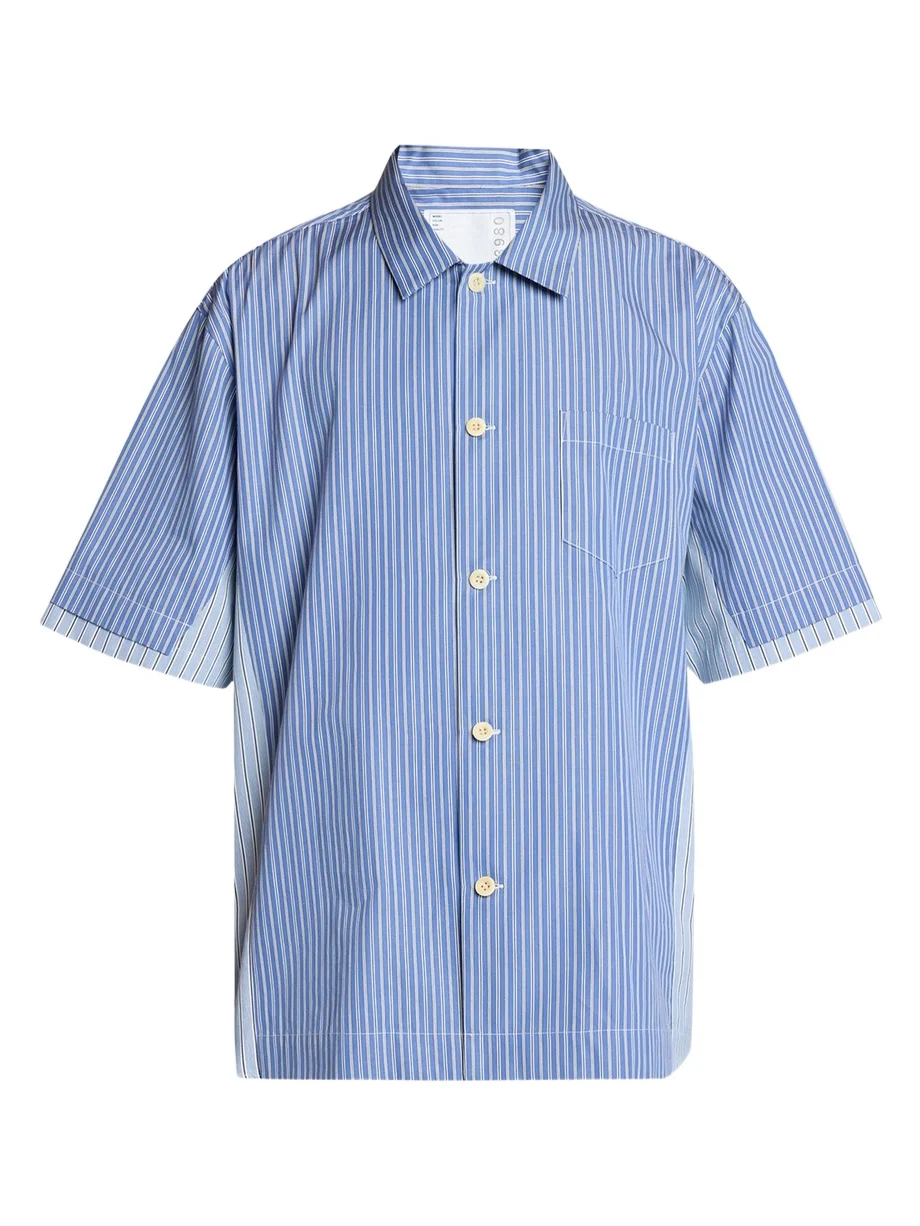 Men's Colorblock Striped Poplin Short-Sleeve Sport Shirt Men's Colorblock Striped Poplin Short-Sleeve Sport Shirt