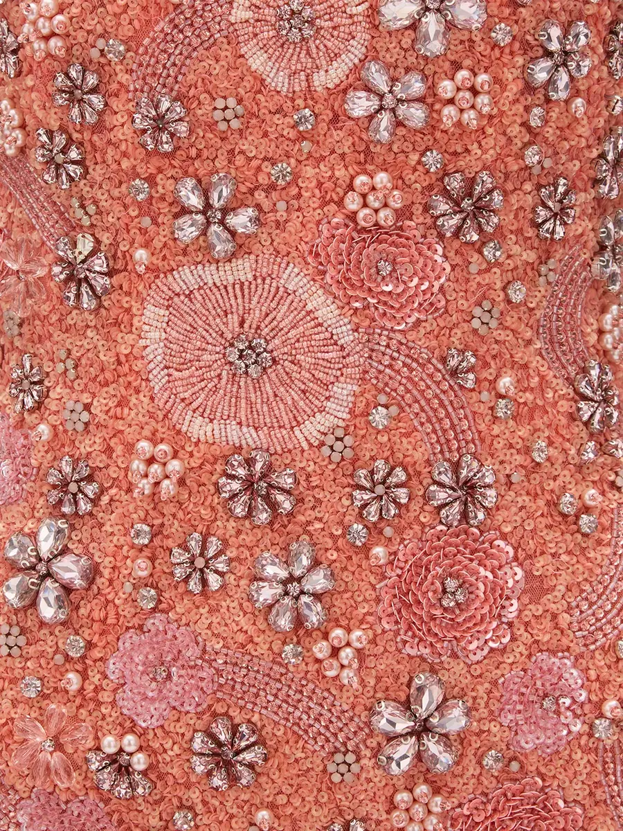 RACHEL GILBERT Francesca Flower Embellished Dress | Thumbnail 5